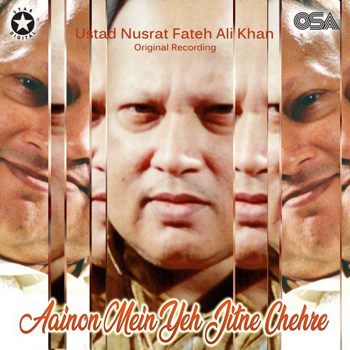 download Nusrat Fateh Ali Khan  Aainon Mein Yeh Jitne Chehre mp3 Single Tracks song 