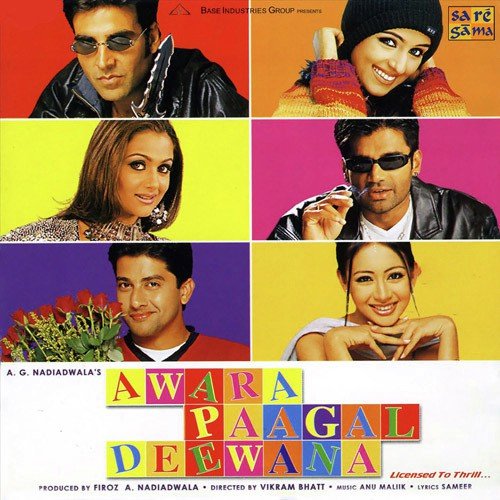 download Shaan, Sunidhi Chauhan  Awara Paagal Deewana mp3 Single Tracks song 