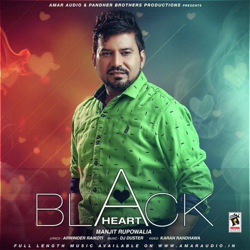 download Manjit Rupowalia  Black Heart mp3 Single Tracks song 