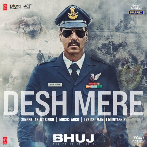 download Arijit Singh, Arko  Desh Mere (From "Bhuj The Pride Of India") mp3 Single Tracks song 