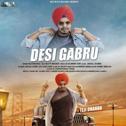 download Teji Dhanoa  Desi Gabru mp3 Single Tracks song 