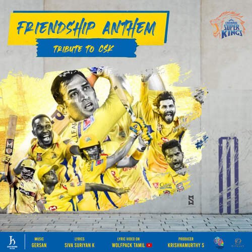 download Dhanesh, Dinakaran, Jenifa Joy  Friendship Anthem Tribute To Csk mp3 Single Tracks song 