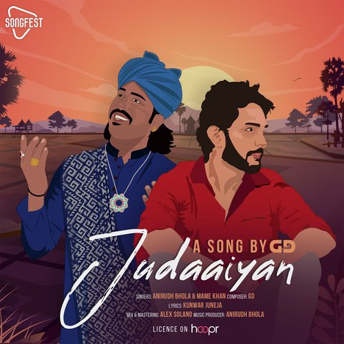 download Gaurav Dagaonkar, Anirudh Bhola, Mame Khan  Judaaiyan mp3 Single Tracks song 