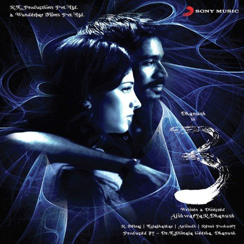 download Shruti Haasan, Dhanush  Kannuladha The Kiss Of Love mp3 Single Tracks song 