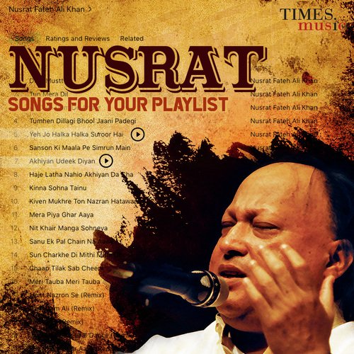 download Nusrat Fateh Ali Khan  Kinna Sohna Tainu mp3 Single Tracks song 