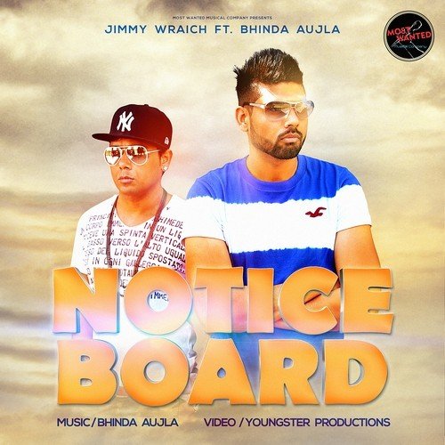 download Jimmy Wraich, Feat. Bhinda Aujla  Notice Board mp3 Single Tracks song 