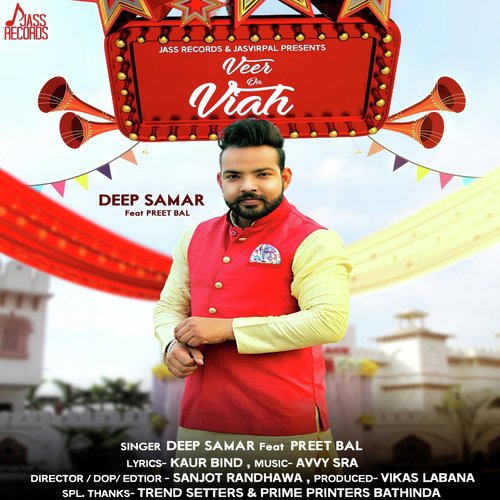 download Deep Samar, Preet Bal  Veer Da Viah mp3 Single Tracks song 