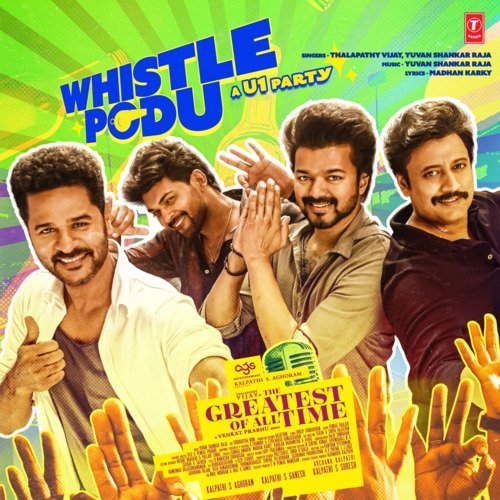 download Thalapathy Vijay, Yuvan Shankar Raja  Whistle Podu mp3 Single Tracks song 